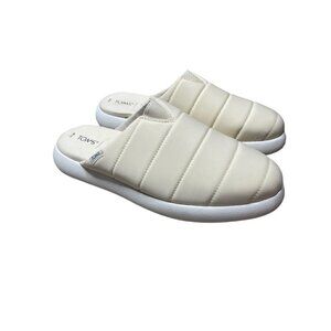 TOMS Alpargata Mallow Mule – Cream/Off-White – Size 10